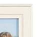 DesignOvation Kieva Solid Wood Picture Frames, Distressed Soft White 4x6, Pack of 6