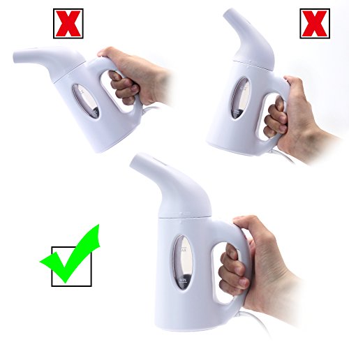 CPPSLEE Portable Garment Steamer,Fast-Heat Aluminum Heating Element, 60 Seconds Heat-Up,Safety and Lightweight Design for Home & Travel & Vacation