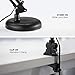 LE Swing Arm Desk Lamp, Metal Clamp and Standing Table Lamp, Adjustable Articulating Multi-Joint, Architect Desk Lamp for Drafting, Reading, Study, Office Computer Work and More (Black)
