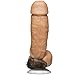 Doc Johnson KONG Realistic Cock - 8.5 King Size Inches with 7 Inches of Girth - Comes with Removable Vac-U-Lock Suction Cup Base - F-Machine and Harness Compatible Dildo - Vanilla