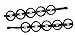 Karina Five Circles Bobby Pins, Black