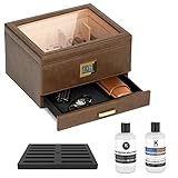 Belmont Glass Top Humidor Premium Vegan