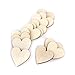 Pixnor Wood Hearts, Unfinished Wood Heart Cutout Heart Slices for Wedding DIY Crafts, Pack of 100, 20mm
