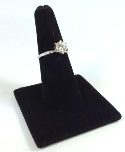 Single Black Velvet Ring Finger Stand Jewelry Display Store Fixture Holder New