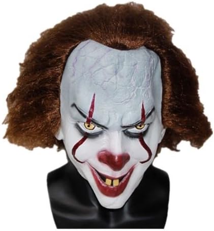 Luckybuy168 Pennywise IT Clown 2017 Real Life Mask Stephen King's Fancy Halloween