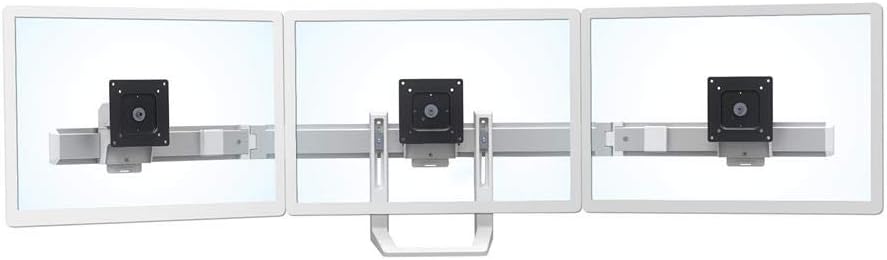 Ergotron HX Triple Monitor Bow Kit - Mounting component (handle, 3 pivots, hinge) for 3 monitors - white - screen size: up to 24" - Image 3