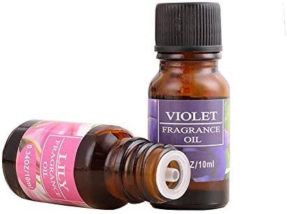 Meimeile Aromatherapy Essential Oils Pack of 6 Bottles 10 ML Each (Violet, Ocean, Lavender, Sandalwood, Vanilla, Bamboo, Lemon, Lily, Cherry, Jasmine)