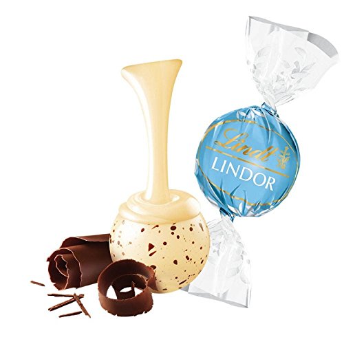 Lindt Lindor Truffles Stracciatella White Chocolate Shell with Cocoa