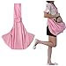 Grtdrm Pet Sling Carrier Bag Travel Tote for Cats Dogs, Up to 16 lbs (Pink)