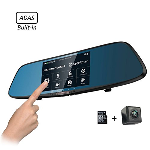 Click Here to See More Images GeekRover Rearview Mirror Dash Cam 5