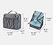 Minnebaby Travel Booster Seat for Dining with Toddlers at Home and On-The-Go, Folding Baby Chair with 5-Point Safety Harness Straps and Storage Pocket (Update Version)