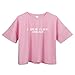 BLACKMYTH Women's Loose T Shirt Short Sleeve Graphic Crop Top Tees