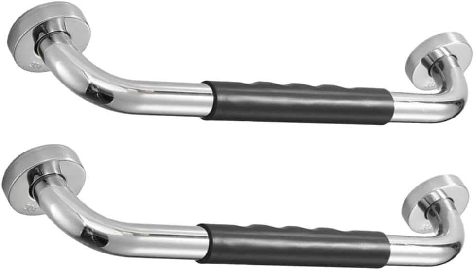 2 Pack Grab Bars for Bathroom, 17" Anti Slip Bathroom Handicap Grab Bars for Showers, Safety Bath & Shower Grab Bar for Seniors, Shower Handles for Elderly