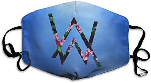 AOOIUU Alan Walker Logo Face Mask, Reuseable Polyester Face Mouth Mask Respirator for Cycling Anti-Dust for Unisex Men Women Girls