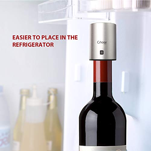 Wine Vacuum Stopper, All in One Wine Saver Vacuum Pump and Wine Bottle Stopper with Date Marker to Remove Air and Vacuum - Wine Gift for Wine Lovers 7717-W401-01 - Thumbnail 6