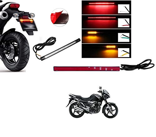 Kozdiko 48 SMD Flexible Led Strip Tail Light Bike Brake Light with Red and Yellow Color Turn Indicator Signals Light for Suzuki gs150r Black Kozdiko 48 SMD Flexible Led Strip Tail Light Bike Brake Light with Red and Yellow Color Turn Indicator Signals Light for Suzuki gs150r Black