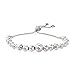 Ross-Simons 3-8mm Sterling Silver Faceted Bead Bolo Bracelet