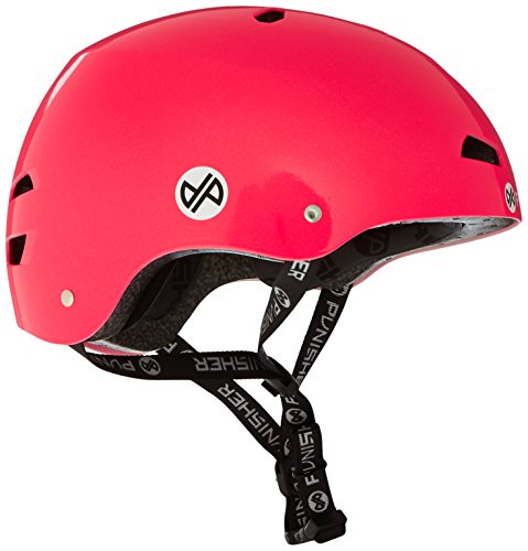 Punisher Skateboards Pro 13-Vent Dual Safety Certified BMX Bike and Skateboard Helmet, Metallic Flake Neon Hot Pink, Youth/Teen 9+