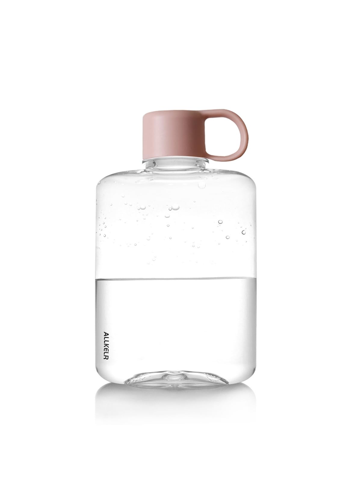 Photo 1 of ALLKELR Portable Flat Water Bottle, BPA Free Tritan Plastic Travel Water Bottle for Camping, Fitness, Outdoor Sports, Fits Purse and Pocket (Pink, 12.2 oz)