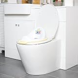 Baby Shark Toilet Training Seat White with High Back and Carry Handle view 4
