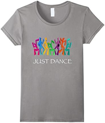 Women's Just Dance T Shirt Party Salsa Hip Hop Ballet Latin Dancing Small Slate