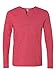 Alternative Men's Eco Mock Twist Henley, Eco Mock Engine Red/Eco Black, Medium