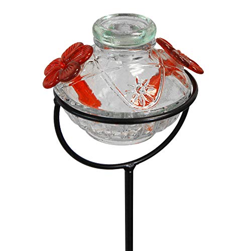 BestNest Parasol Pot de Creme Staked Hummingbird Feeder