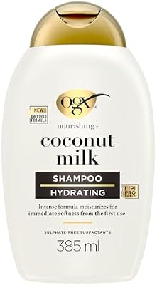 Shampoo Nourishing + Coconut Milk idratante con Latte e Olio di Cocco, Shampoo capelli secchi con effetto districante per capelli morbidi, luminosi e sani, 385 ml