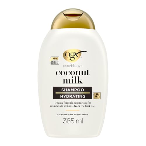 Shampoo Nourishing + Coconut Milk idratante con Latte e Olio di Cocco, Shampoo capelli secchi con effetto districante per capelli morbidi, luminosi e sani, 385 ml