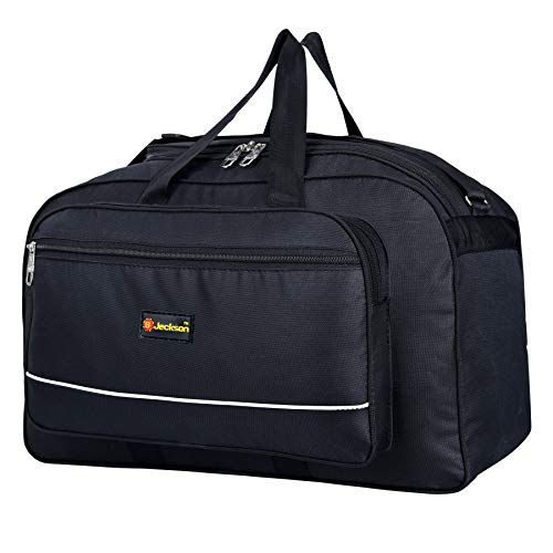 Buy G Jeckson Waterproof Polyester Lightweight 40 L Luggage Travel Duffel Bag For Men Women Black At Amazon In amazon in