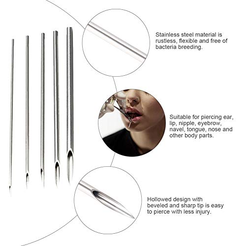 Piercing Kit - Silmy 22Pcs Nose Piercing Kit Includes Piercing Jewelry Piercing Needles Piercing Clamps Ear Nose Ring Studs Nose Nail Piercing Hoops for Nose Piercing Tools, Piercing Supplies