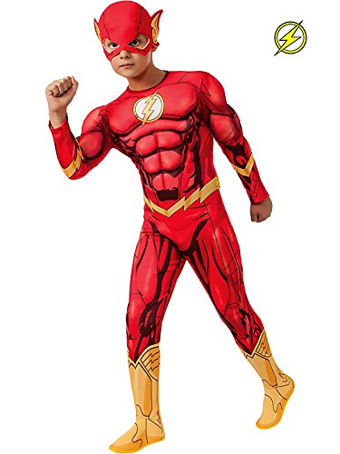 Rubies DC Comics Deluxe Muscle-Chest The Flash Costume