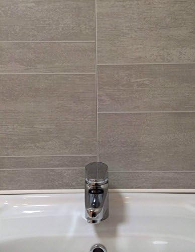 Swish Marbrex Moonstone Tile Effect Sample Wall Panels Bathroom PVC Wet Wall Cladding Sample by Swish Marbrex