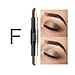 Leegoal Glitter Eye Shadow Pencil, Shimmer Smoky Eye Shadow Cream Sticks Brown Purple Pink Blue White Gray Waterproof, Delicate Soft Eyeliner Pencil Lying Silkworm Pen