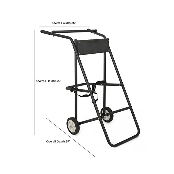 ARKSEN-Outboard-Boat-Motor-Trolling-Stand-Carrier-Cart-Dolly-Storage-130lb