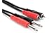 Hosa CPR-202 Dual 1/4 inch TS to Dual RCA Stereo Interconnect Cable, 6.6 feet