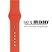 Soft Silicone Replacement Sport Band 38mm/42mm for Apple Watch Band for Apple Watch Series 1 Series 2 Sport&Edition (Orange, 42mm)