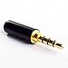 Cess TRRS 4 Pole Stereo Male Plug 3.5mm Solder Type, Gold-Plated, Black Metal Housing, Perfect Replacement for Headphones, Earphones, Microphones, 10 Pack