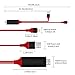 Phone Screen to TV Cable, BOJECHER HDMI Adapter Cable 6.5ft 1080P HDTV Compatible with PhoneX/8/7/6/5 Series Pad Air/Mini/Pro to TV Cable【Not Support Netflix】