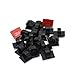 iSaddle Self Adhesive Cable Clips Clamps Zip Car Wire Tie Mount Drop Wire Holder Suits Charging Cable Managment/Dash Cam/Rear Camera Used with Car/Motor/Office/Home (20PCS)