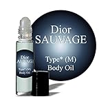 Dior Sauvage Type for Men Fragrance Oil (M) Body Oil 1/3 oz roll on Glass Bottle