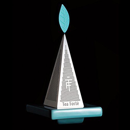 Tea Forte ICON LUSSO Platinum Loose Leaf Tea Infuser, Extra Fine