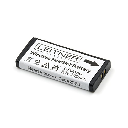 Genuine Replacement Battery for Leitner Wireless Headsets. Works with The Leitner LH170, LH270, LH275, and LH280