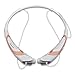 Bluetooth Headphones Headset Rymemo Match Color Wireless Music Earphones Stereo Earbuds Sports/running Magnetic Neckband Style for Cellphone,Rose Gold-White