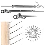 Muzata 20Pairs Cable Railing Kit 1/8" Swage Toggle