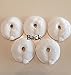 Cutie Button Pads G-tube 5 Pack Pads (3 Inch Round White)