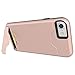 iPhone7 Case ,AoBoChi Extreme Protection Multifunction Kick -Stand Card Slot Wallet Slim Fit Dual Layer Protective case for iPhone7 4.7Inch (Rose red)