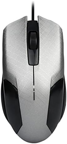 Waymine Mini 1600DPI 3D Optical USB LED Wired Portable Gaming Mouse Mice for PC Laptop Scroll Macbook (Glay)