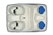 Sun Dolphin 3 Seat Pedal Boat (Blue)