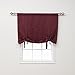 Best Home Fashion Premium Thermal Insulated Blackout Tie-Up Window Shade - Rod Pocket - Burgundy - 42